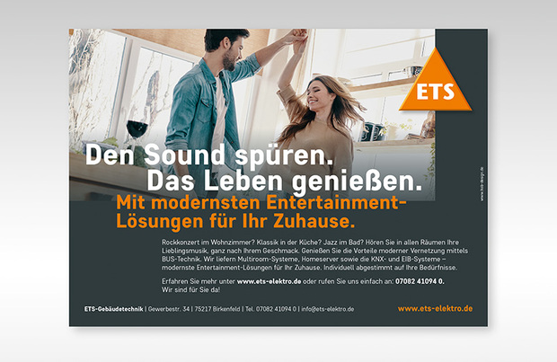 ETS-Anzeigenmotiv Entertainment-Lösungen 