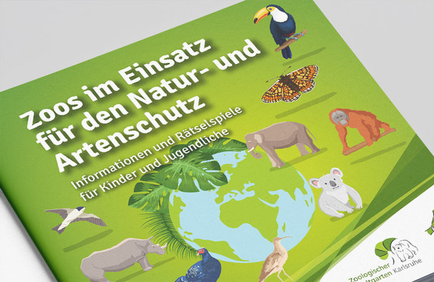 Artenschutzbroschüre des Zoologischen Stadtgarten Karlsruhe für Kinder und Jugendliche