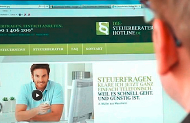 Bei Anruf. Steuerberatung. – Corporate Design für »Die Steuerberater Hotline«