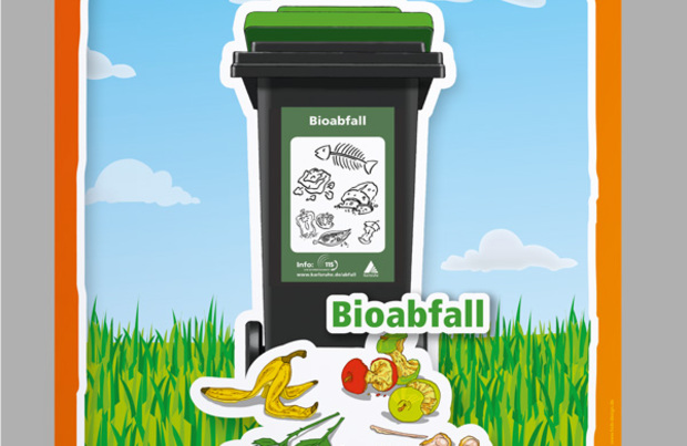 AfA-Plakat - Hier kommt Bioabfall rein 
