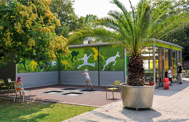 Trampolin-Ecke, Zoologischer Stadtgarten Karlsruhe 