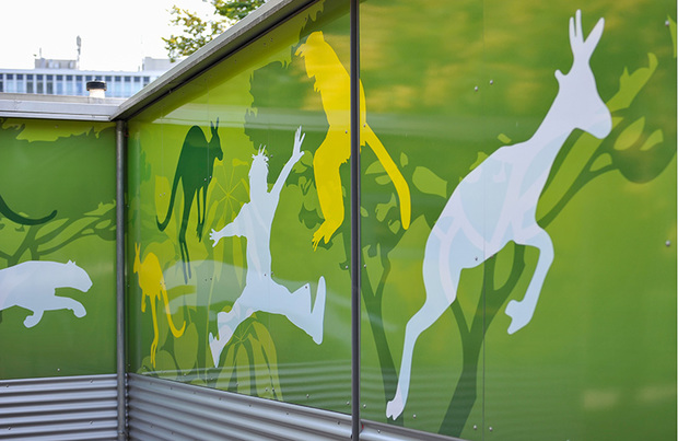 Trampolin-Ecke, Zoologischer Stadtgarten Karlsruhe 