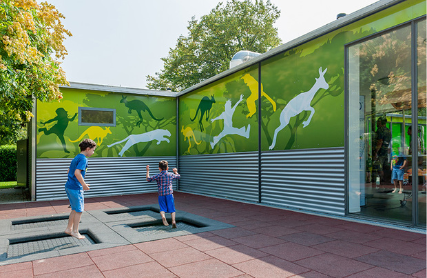 Trampolin-Ecke, Zoologischer Stadtgarten Karlsruhe 