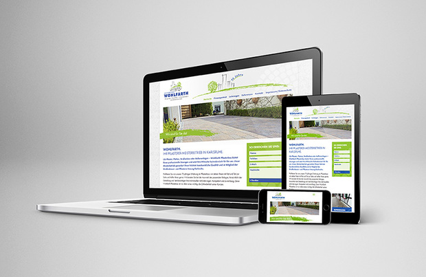 Responsive Website der Fa. Wohlfarth Pflasterbau 