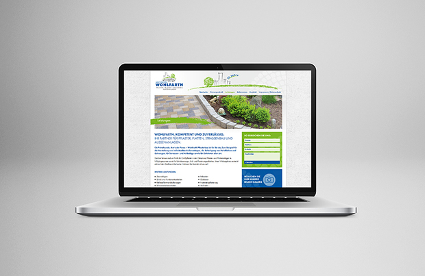 Responsive Website der Fa. Wohlfarth Pflasterbau 