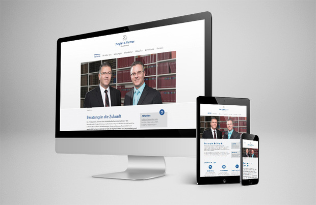 Responsive Website der Steuerkanzlei Ziegler & Partner 