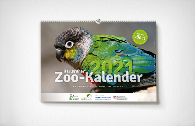 Titelseite Karlsruher Zoo-Kalender 2021 