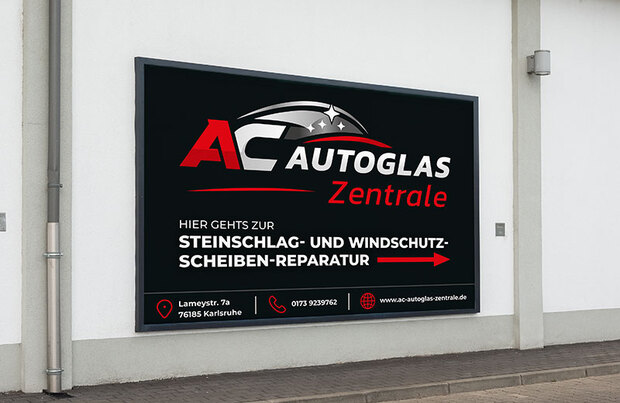 Schildentwurf AC Autoglas Zentrale&nbsp;