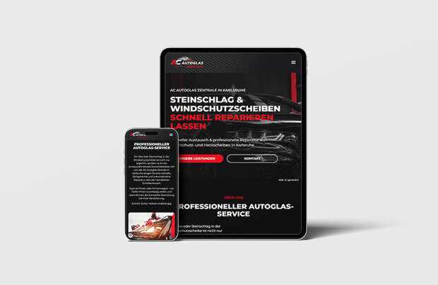 Website AC Autoglas Zentrale&nbsp;